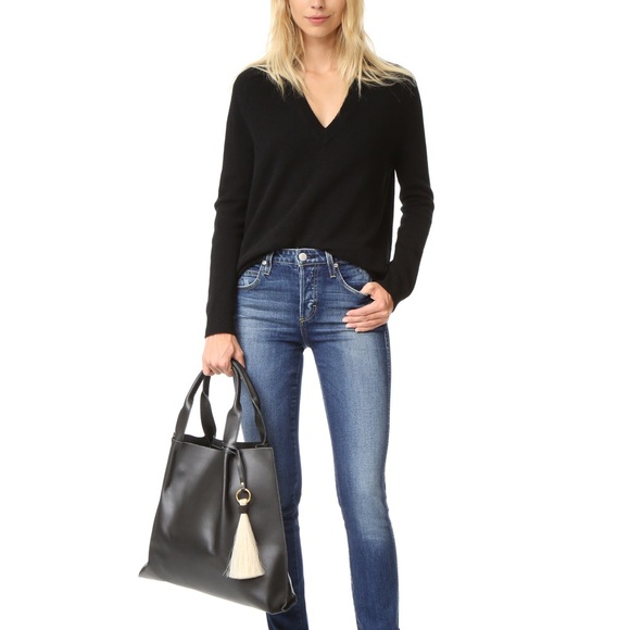 Oliveve Maggie Leather Tassel Tote - Picture 3 of 13